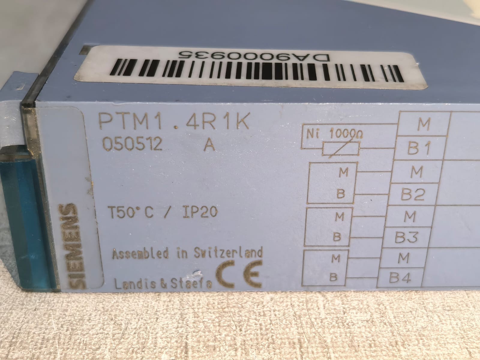 Siemens PTM14R1K SIEMENS PTM1-4R1K COUNT VALUE MODULE 6