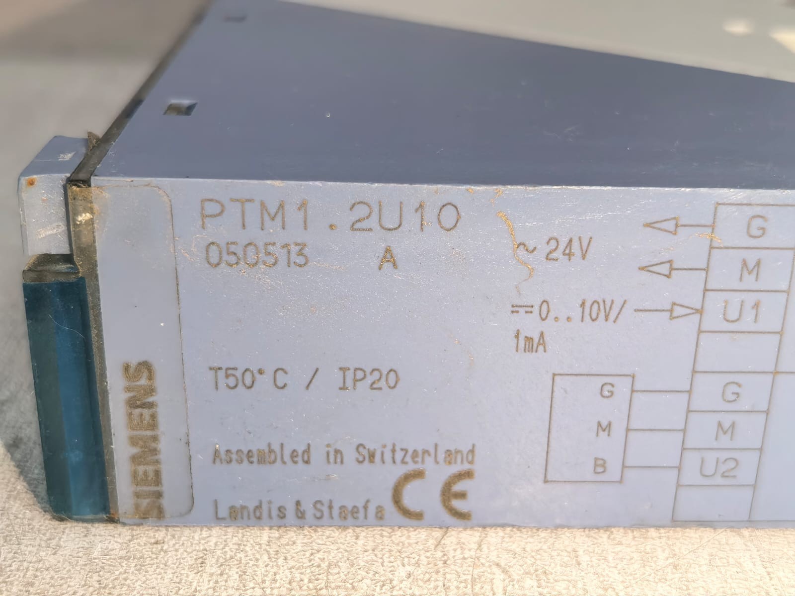 Siemens PTM1-2U10 SIEMENS PTM1-2U10 MEASURED VALUE MODULE 6