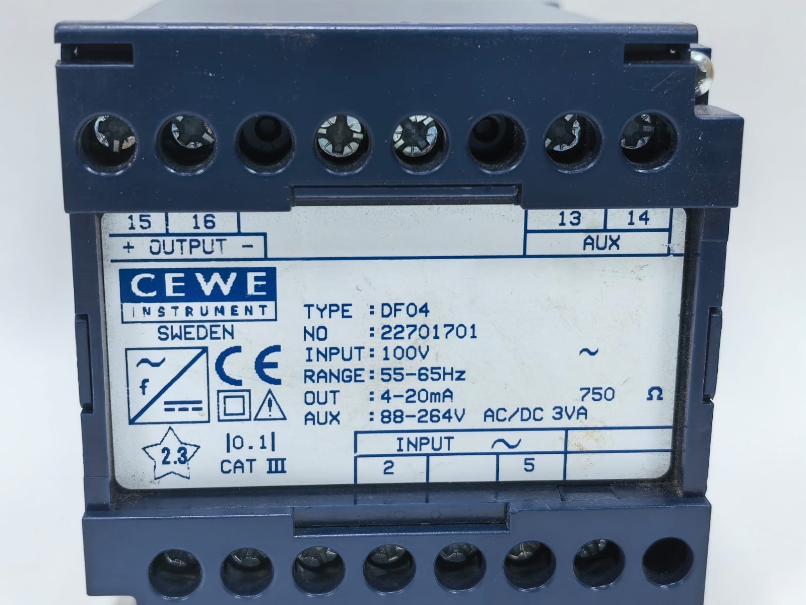 CEWE INSTRUMENT DF04 CEWE INSTRUMENT DF04 TRANSDUCER 100V 2