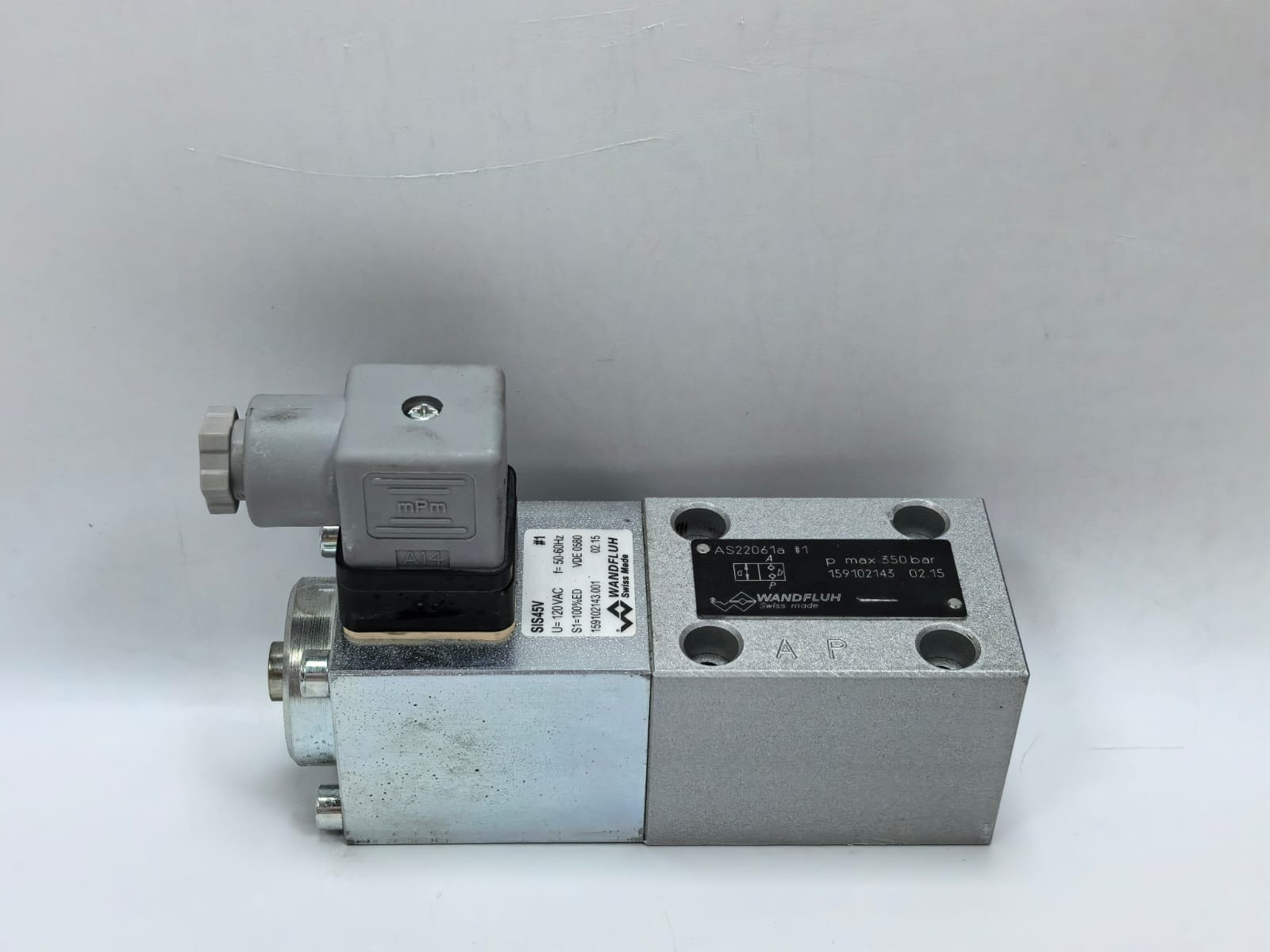 WANDFLUH SIS45V WANDFLUH SIS45V SOLENOID VALVE AS22061A 9
