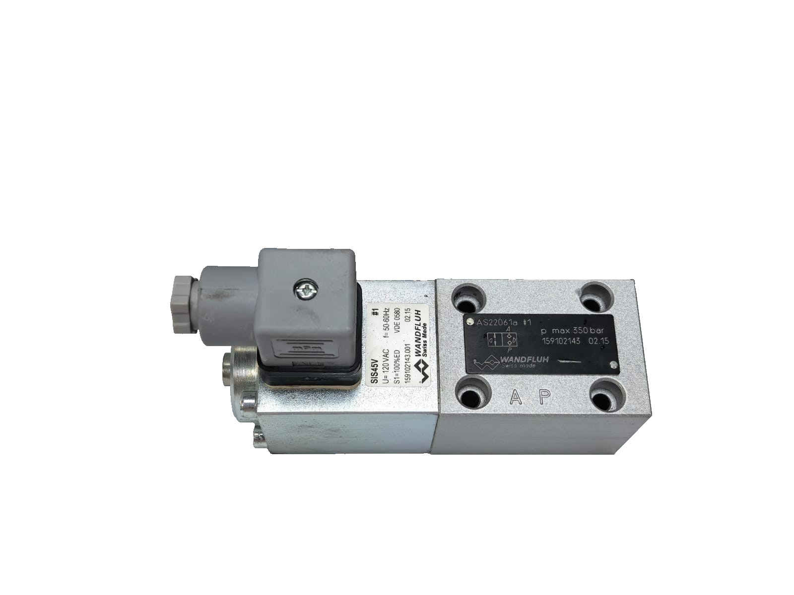 WANDFLUH SIS45V WANDFLUH SIS45V SOLENOID VALVE AS22061A 1
