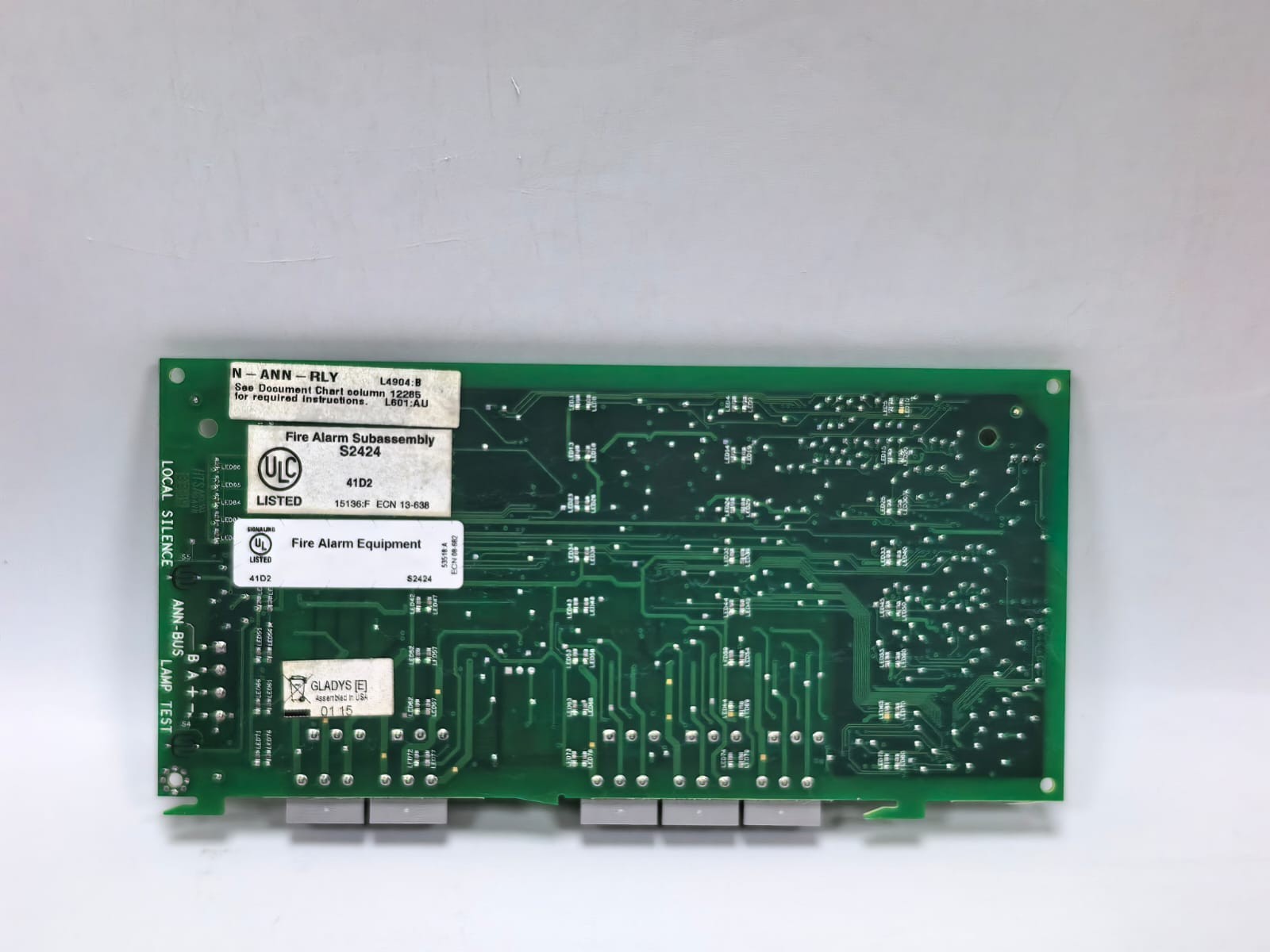 NOTIFIER N-ANN-RLY/ ANN-RLYPCB NOTIFIER N-ANN-RLY/ ANN-RLYPCB REV.A RELAY MODULE 8