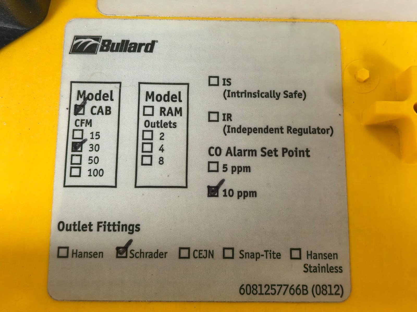 Bullard CAB30 BULLARD CAB30 CLEAN AIR BOX 9