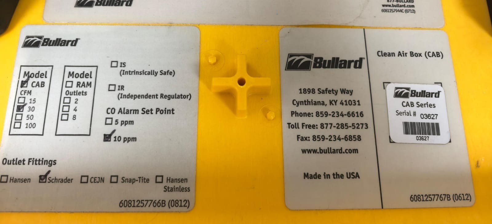 Bullard CAB30 BULLARD CAB30 CLEAN AIR BOX 10
