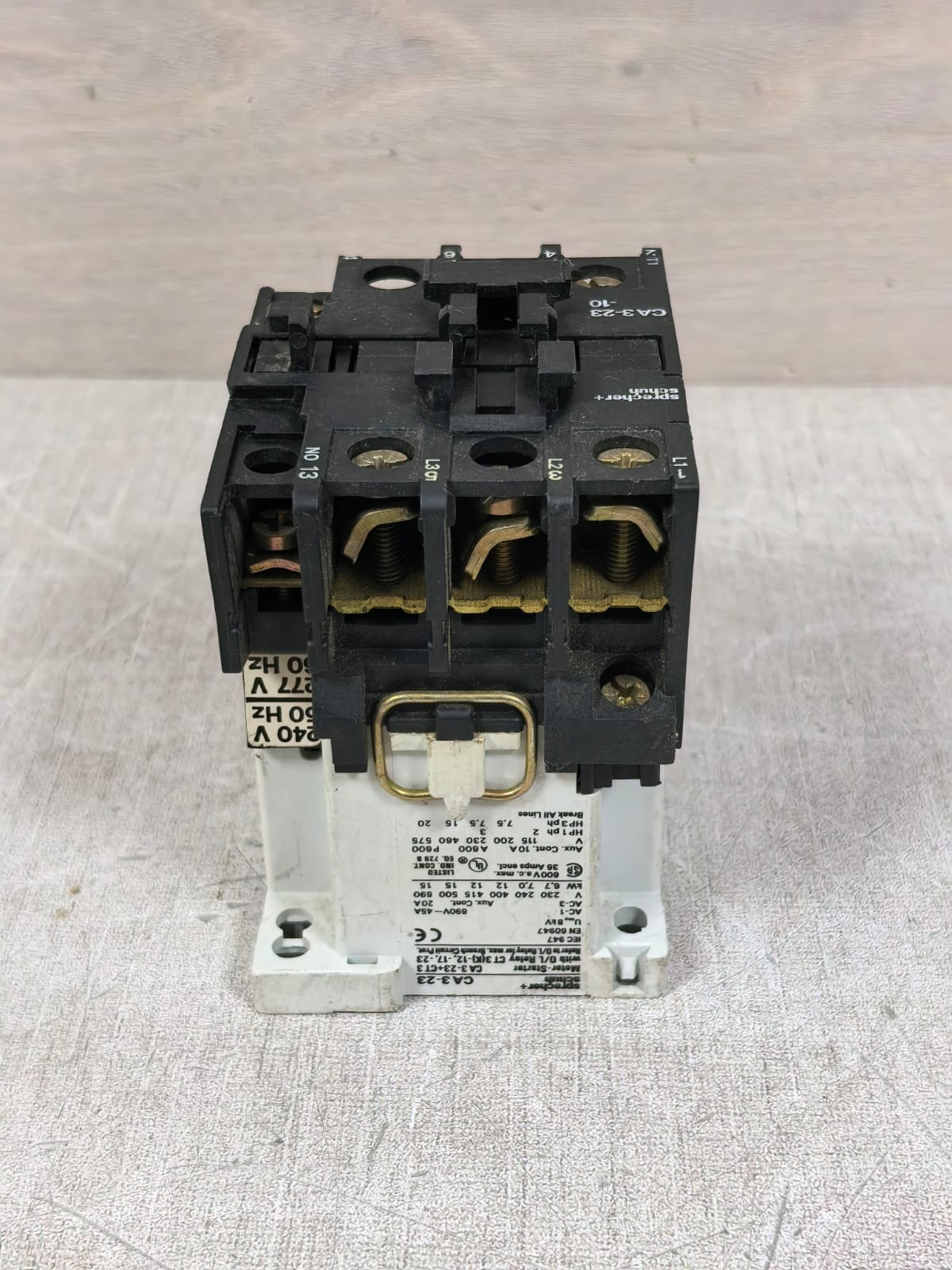 SPRECHER + SCHUH CA 3-23 SPRECHER + SCHUH CA 3-23 MOTOR STARTER 10