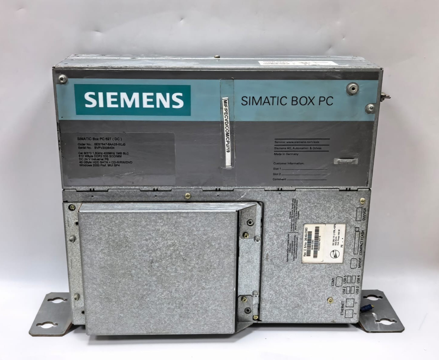 Siemens 6ES7647-6AA25-0CJ0 SIEMENS 6ES7647-6AA25-0CJ0 SIMATIC BOX PC 627(DC) 1