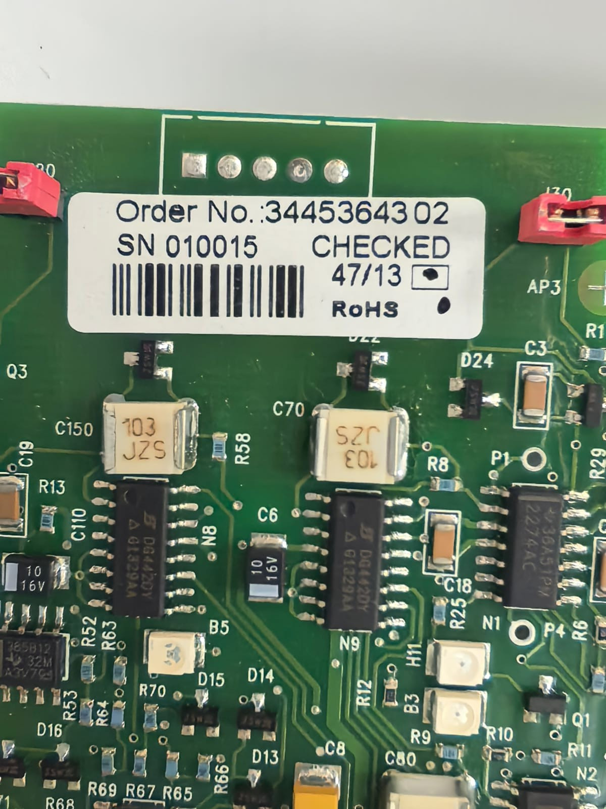SMITHS HEIMANN 3445364302 SMITHS HEIMANN LBR2.2 LIGHT BARRIER RECEIVER PCB BOARD 3445364302 2
