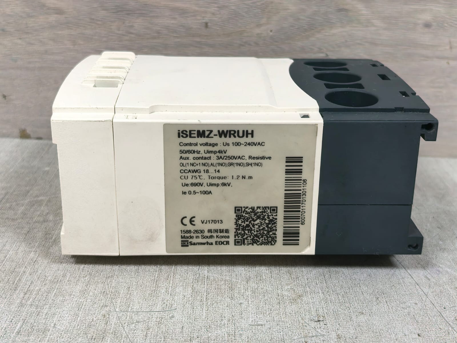 Schneider Electric ISEM Z/ ISEMZ-WRUH SCHNEIDER ELECTRIC ISEM Z/ ISEMZ-WRUH DIGITAL MOTOR PROTECTION RELAY 8