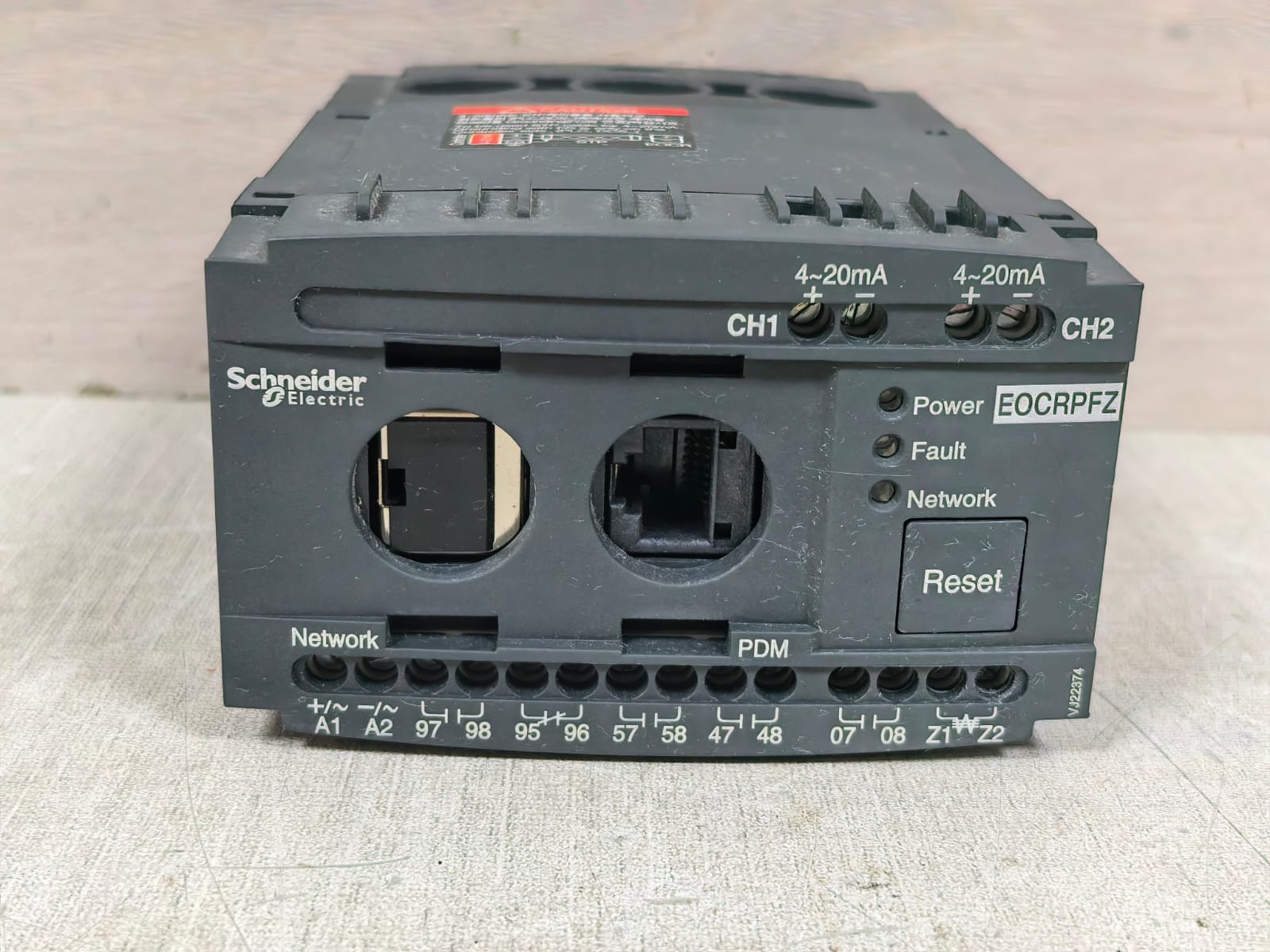 Schneider Electric EOCRPFZ/ EOCRPFZ-WRDUH SCHNEIDER ELECTRIC EOCRPFZ/ EOCRPFZ-WRDUH MOTOR PROTECTION RELAY 100-240VAC 2