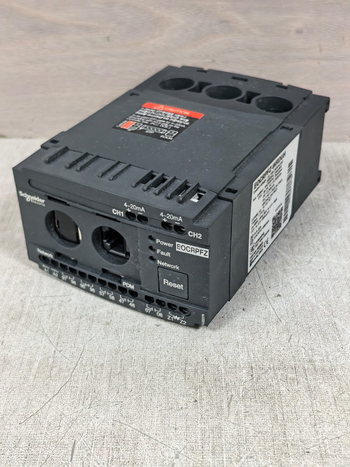 Schneider Electric EOCRPFZ/ EOCRPFZ-WRDUH SCHNEIDER ELECTRIC EOCRPFZ/ EOCRPFZ-WRDUH MOTOR PROTECTION RELAY 100-240VAC 5