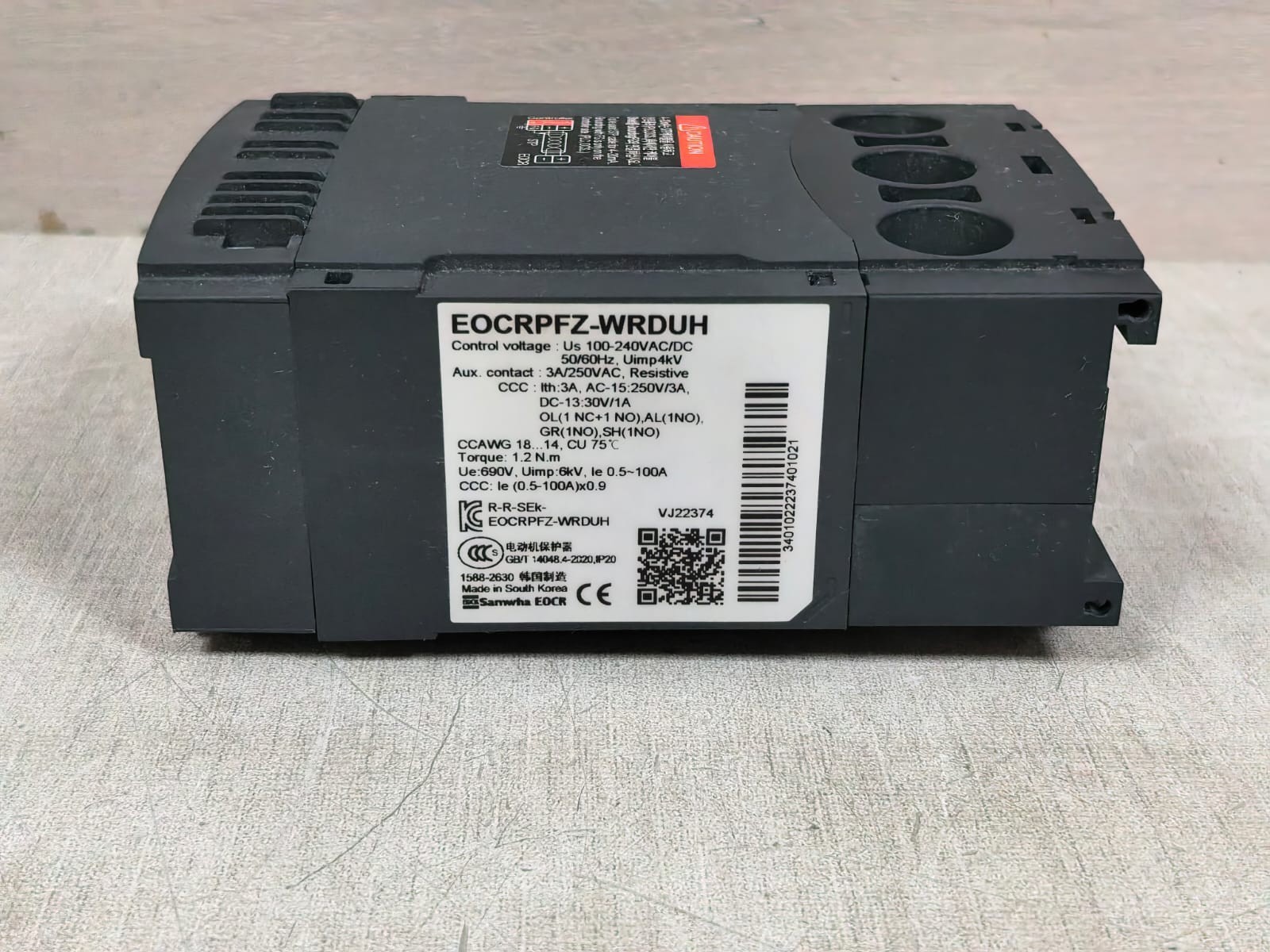 Schneider Electric EOCRPFZ/ EOCRPFZ-WRDUH SCHNEIDER ELECTRIC EOCRPFZ/ EOCRPFZ-WRDUH MOTOR PROTECTION RELAY 100-240VAC 8
