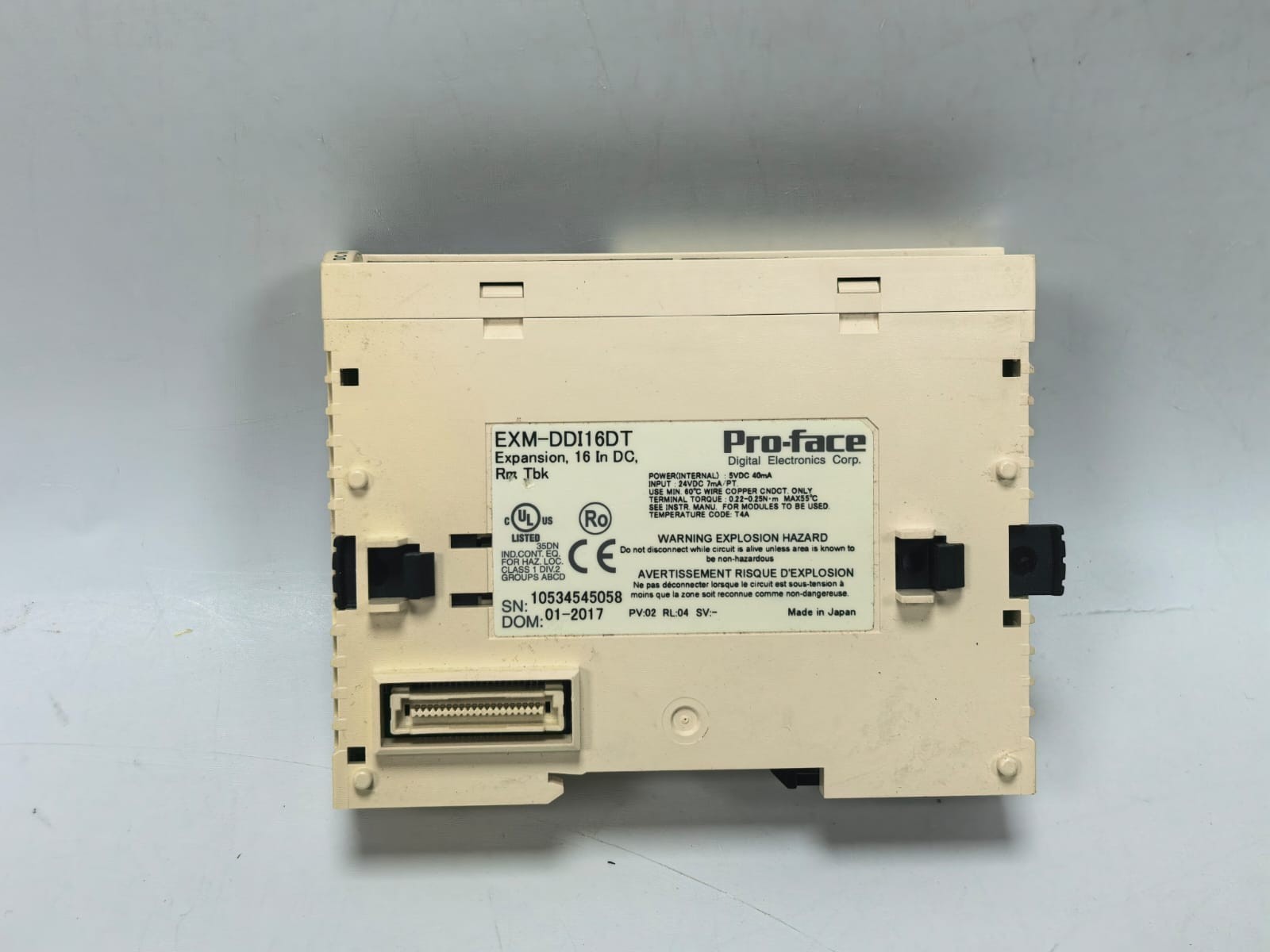 PRO-FACE EXM-DDI16DT PRO-FACE EXM-DDI16DT 16-POINT DIGITAL INPUT EXPANSION MODULE 3