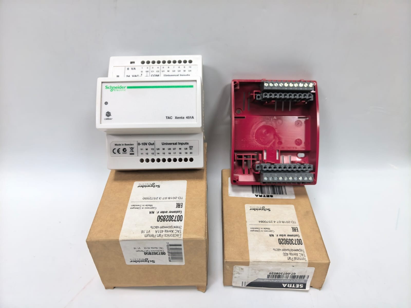 Schneider Electric TAC XENTA 400 SCHNEIDER ELECTRIC TAC XENTA 451A INPUT/OUTPUT MODULE W/ TAC XENTA 400 BASE 2