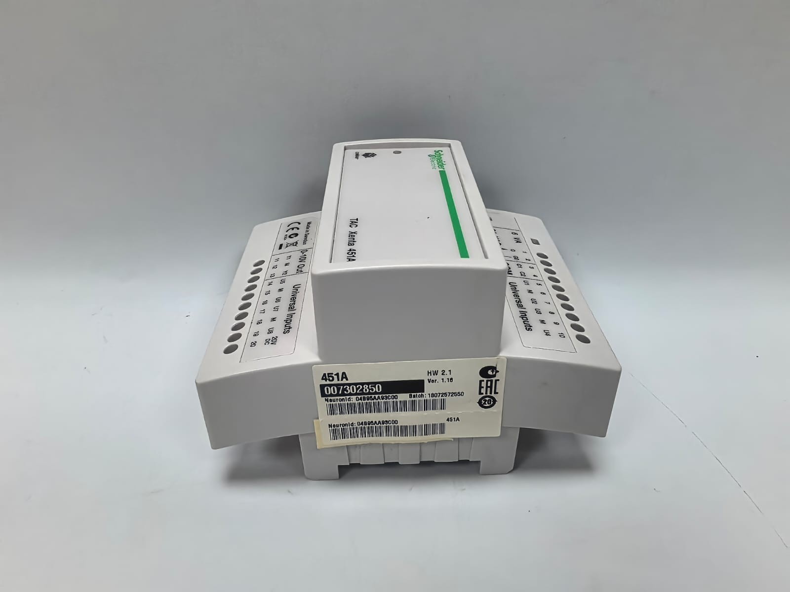 Schneider Electric TAC XENTA 400 SCHNEIDER ELECTRIC TAC XENTA 451A INPUT/OUTPUT MODULE W/ TAC XENTA 400 BASE 6