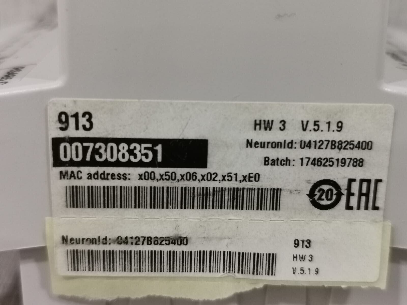 Schneider Electric TAC XENTA 913 SCHNEIDER ELECTRIC TAC XENTA 913 V.5.1.9 WITHOUT BASE 3
