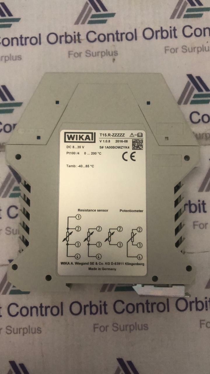 WIKA T15R-ZZZZZ, WIKA T15R-ZZZZZ, V 1.0.8 RTD mA transmitter 3