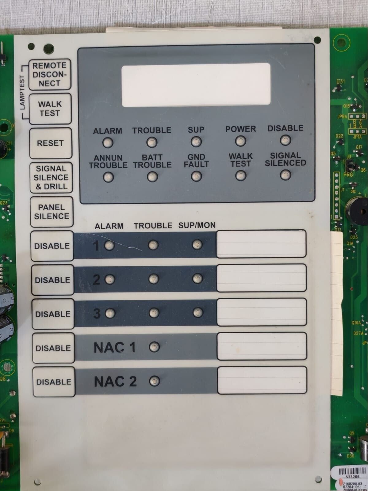 Edwards FS-302 Edwards EST FS-302 FireShield (3-zone FACP) Replacement PCB Board 3