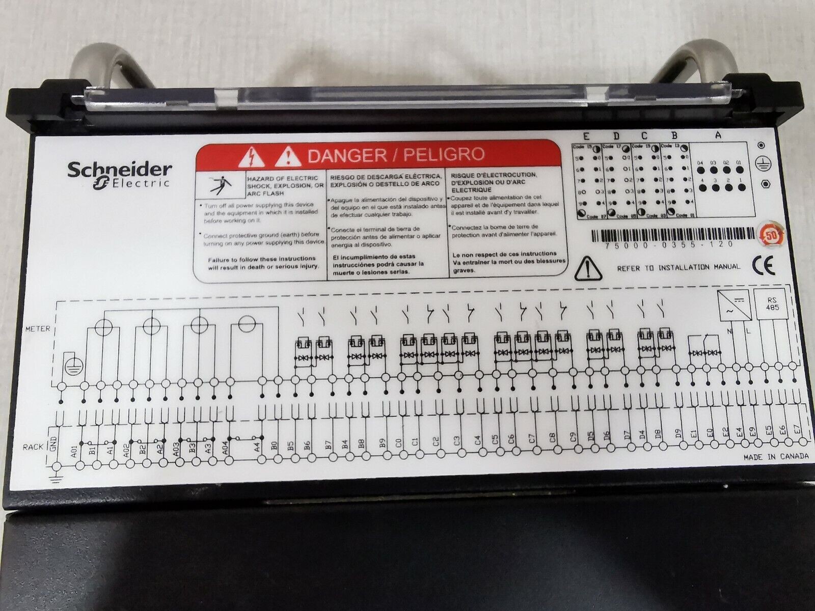 Schneider Electric MN-1506A017-01 Schneider ION8800 Power Logic MN-1506A017-01 - W/O ANY ACCS 5