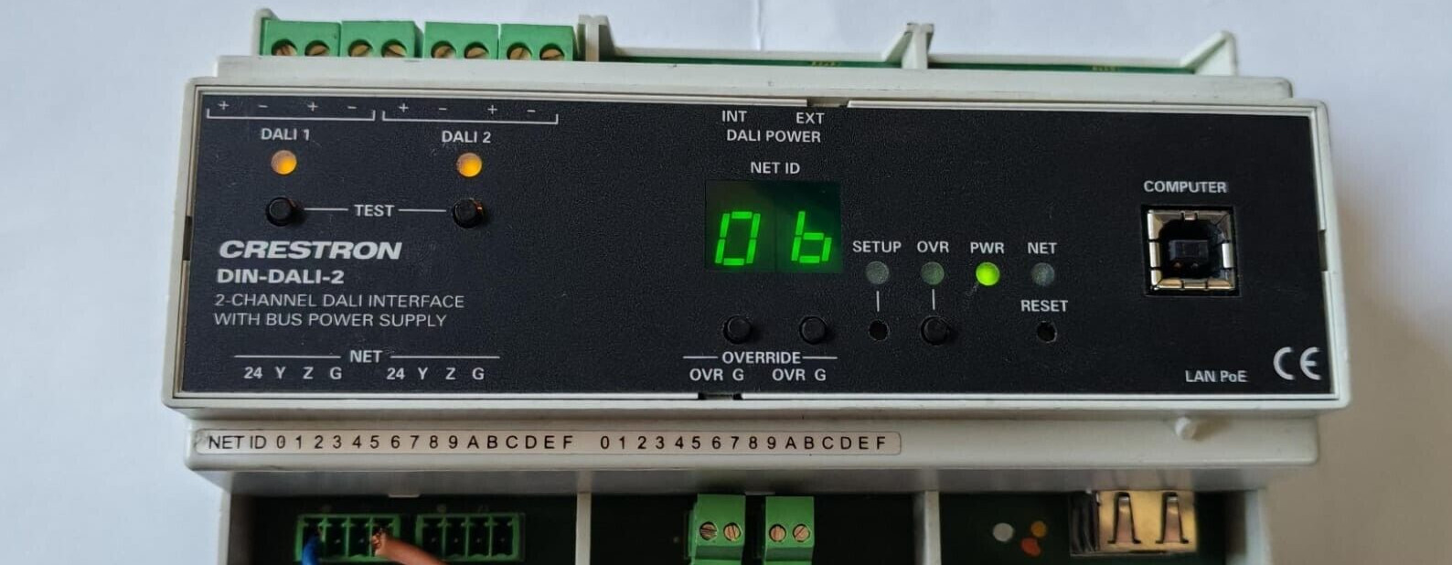 Crestron DIN-DALI-2 DIN CRESTRON DIN-DALI-2 DIN RAIL 2 CHANNEL DALI INTERFACE W/ BUS POWER SUPPLY 2