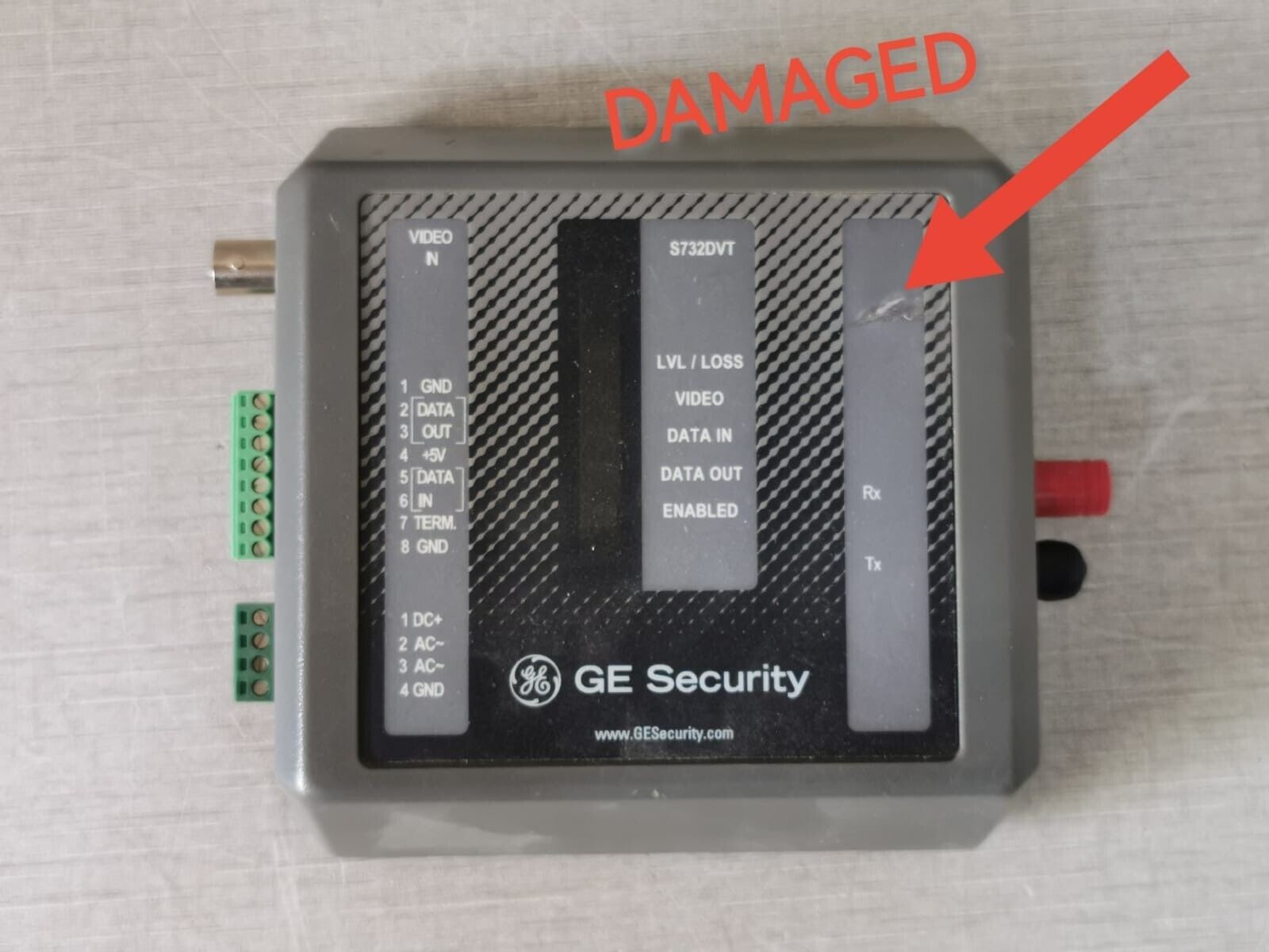 GE SECURITY S732DVT-EST2 GE SECURITY S732DVT-EST2 Digital Video Receiver 3