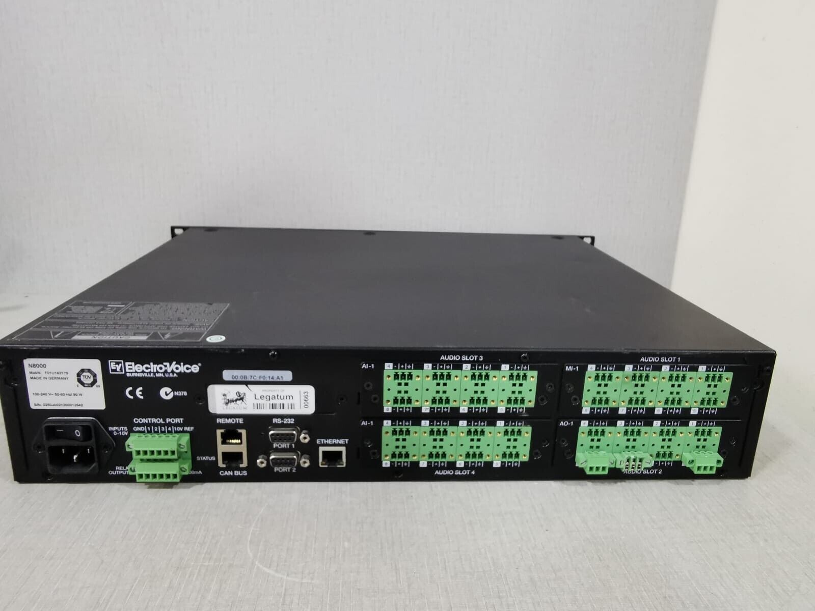 NETMAX N8000 NETMAX N8000 SYSTEM CONTROLLER 100-240V 50-60Hz/90W W/O ANY ACCS 9