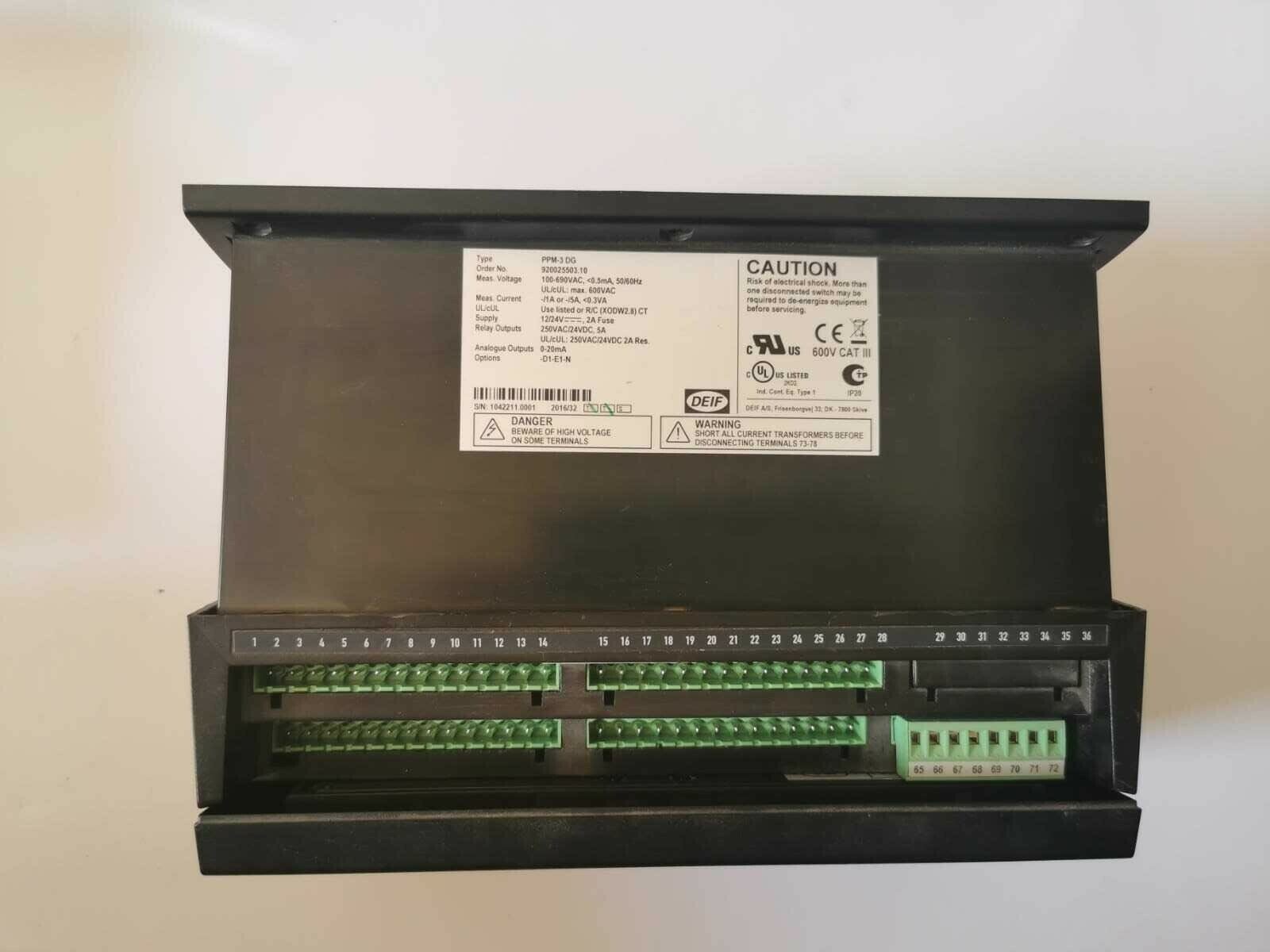 DEIF PPM-3 DG DEIF PPM-3 DG Protection and Power Management 250VAC - W/O ANY ACCS 3