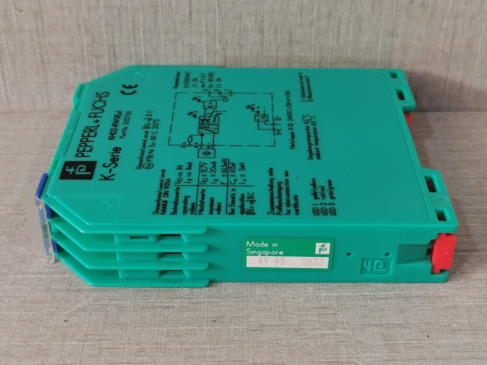 Pepperl+Fuchs 20276S PEPPERL+FUCHS KHD2-RW1/Ex1 TRANSFORMER ISOLATED BARRIER P/n.: 20276S 8