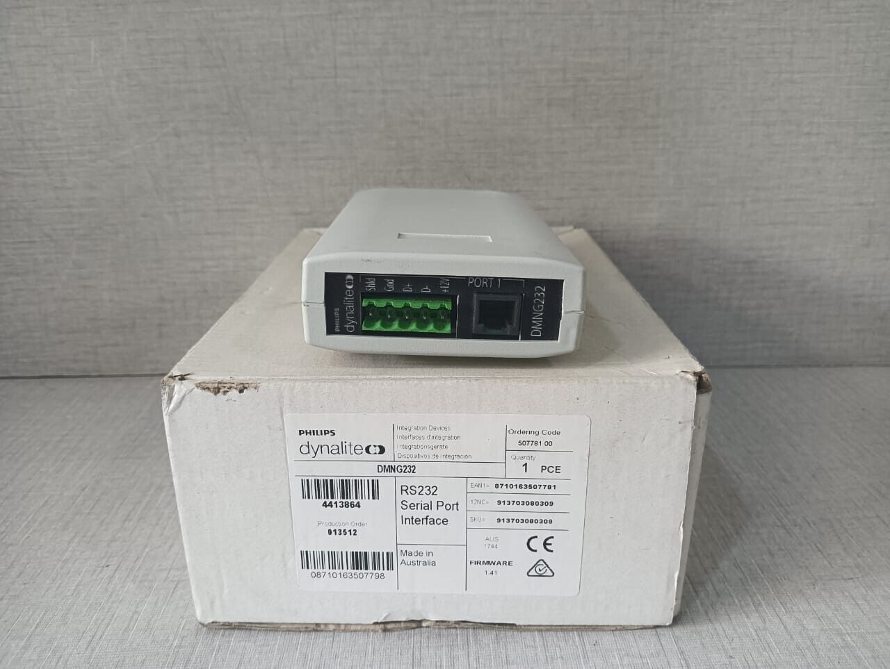 Philips DMNG232 PHILIPS DYNALITE DMNG232 -RS232 SERIAL PORT INTERFACE 1