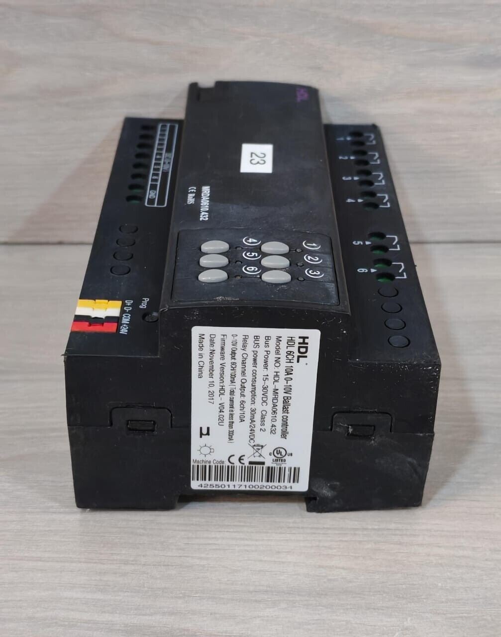 HDL MRDA0610.432 HDL MRDA0610.432 F/W HDL-V04.02U HDL 6CH 10A 0-10V BALLAST CONTROLLER- W/O ACCS 10
