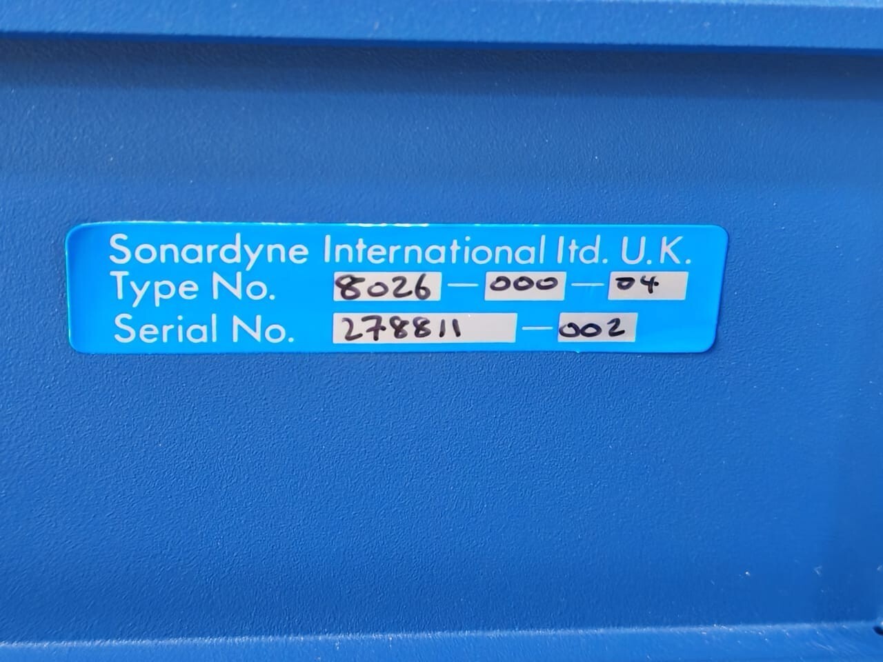 Sonardyne 8026-000-04 Sonardyne 8026-000-04 Sentinel Intruder Detection System Processor 6
