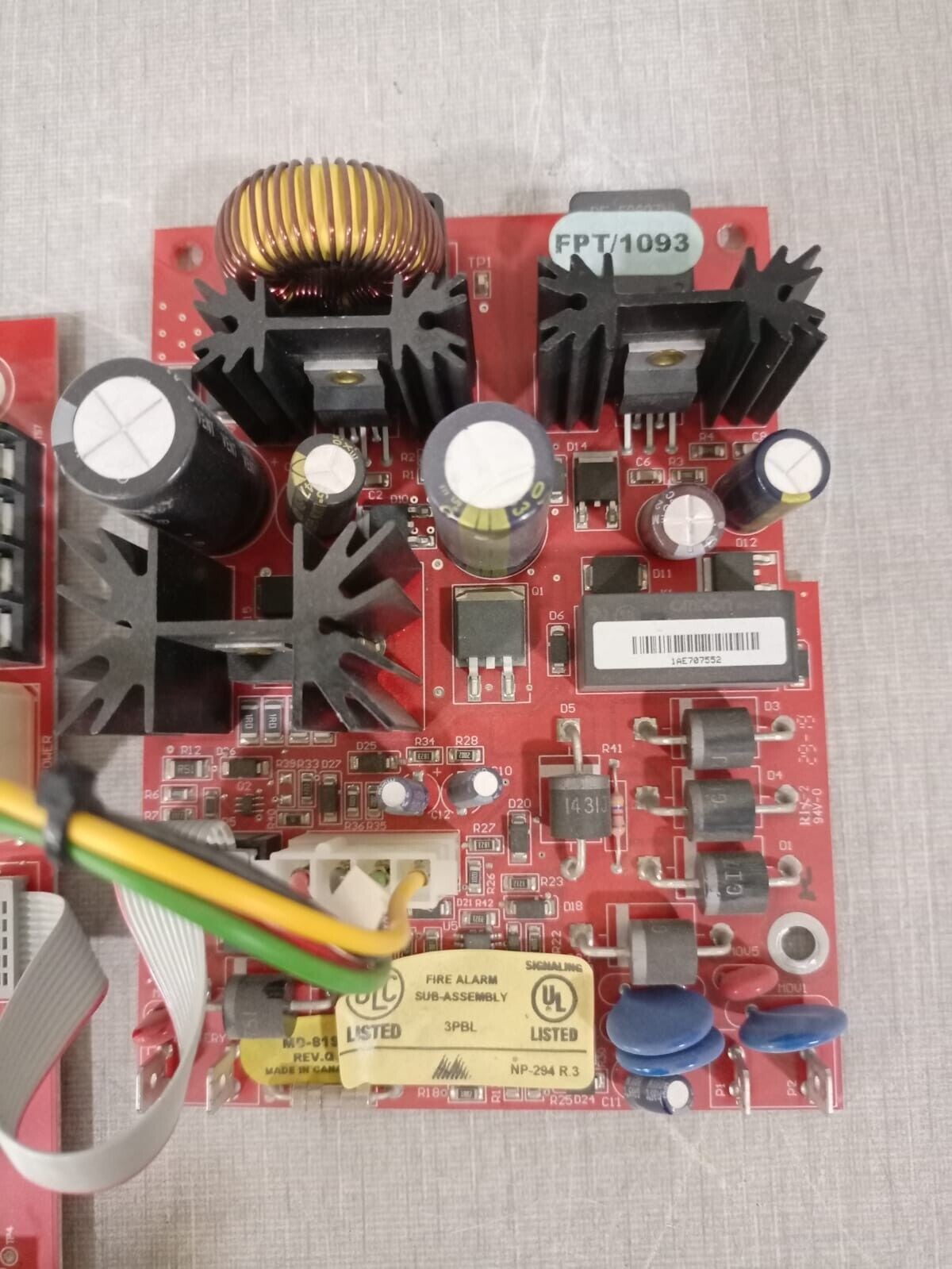 Mircom NP-6109 R.4 / FPT/1296 / MD-1210 / MD 819 Mircom NP-6109 R.4 / FPT/1296 / MD-1210 / MD 819 FIRE ALARM BOARD FOR FR-320-R 3