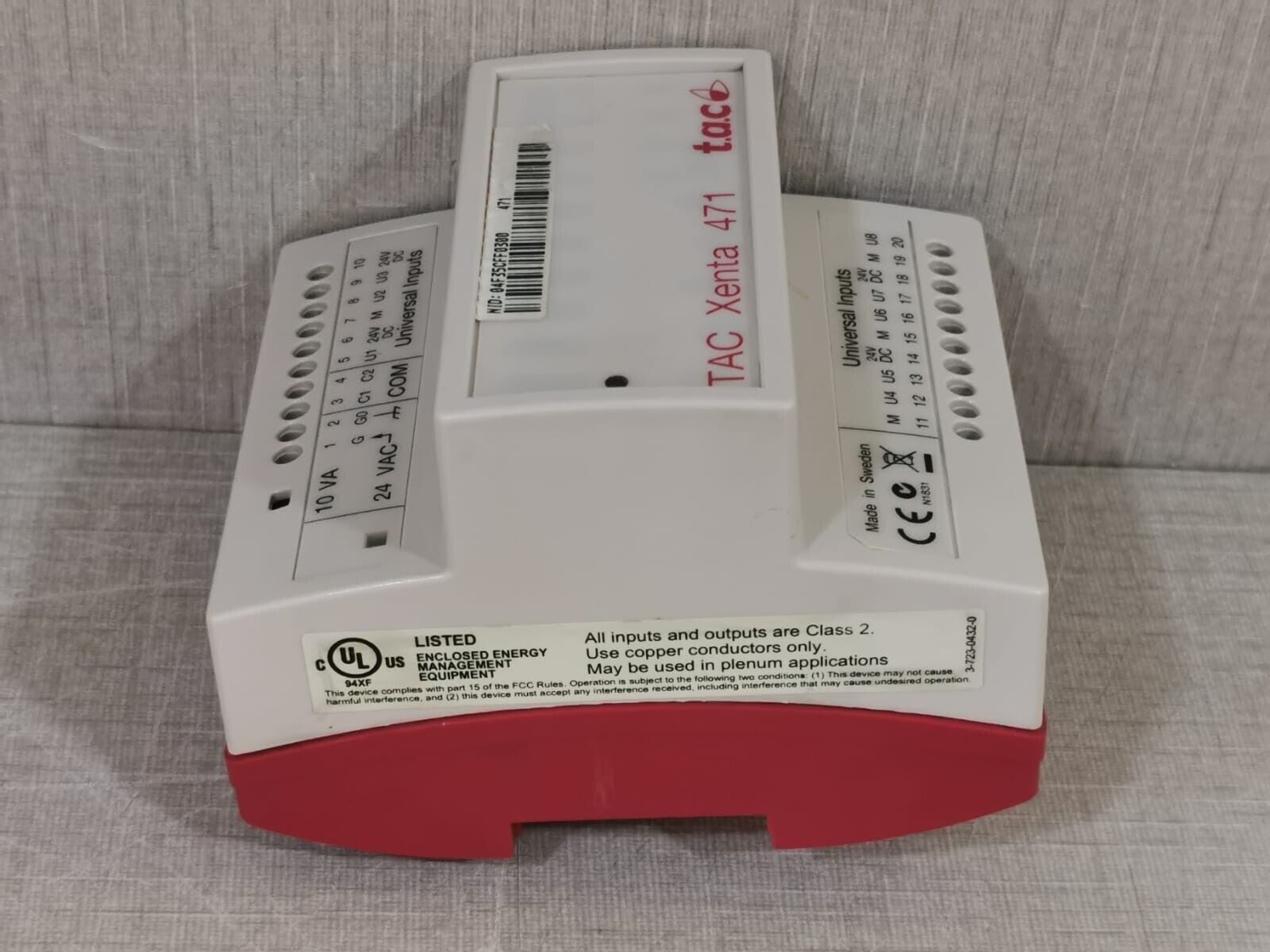 TAC Xenta 007302910 TAC Xenta 471 Analog Input Module 007302910 Ver. 1.04 7