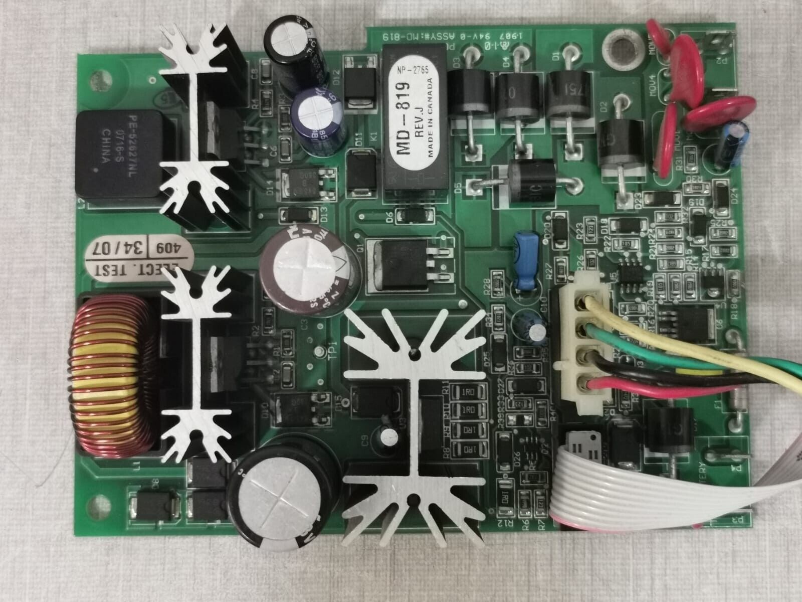 Mircom NP-6109 R.4 MIRCOM NP-6109 R.4 FIRE ALARM SUB-ASSEMBLY 3PBL /NP-7685 REV.01 6