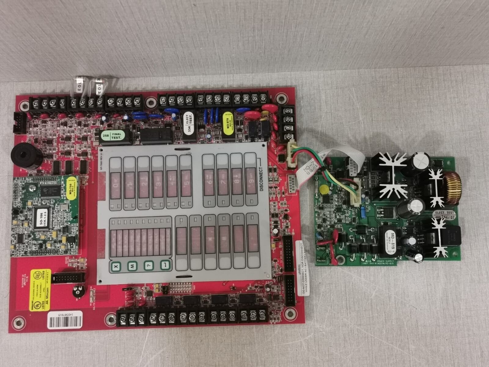 Mircom NP-6109 R.4 MIRCOM NP-6109 R.4 FIRE ALARM SUB-ASSEMBLY 3PBL /NP-7685 REV.01 1