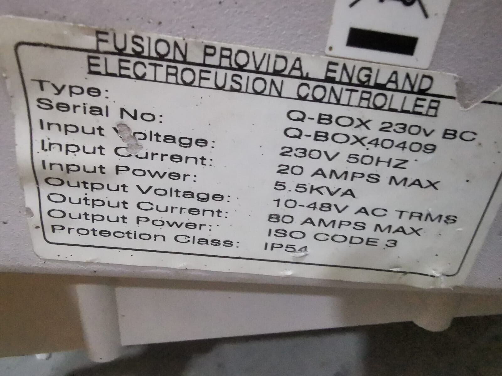 Fusion QBOX 230V BC FUSION QBOX 230V BC WELDER CONTROL UNIT 3