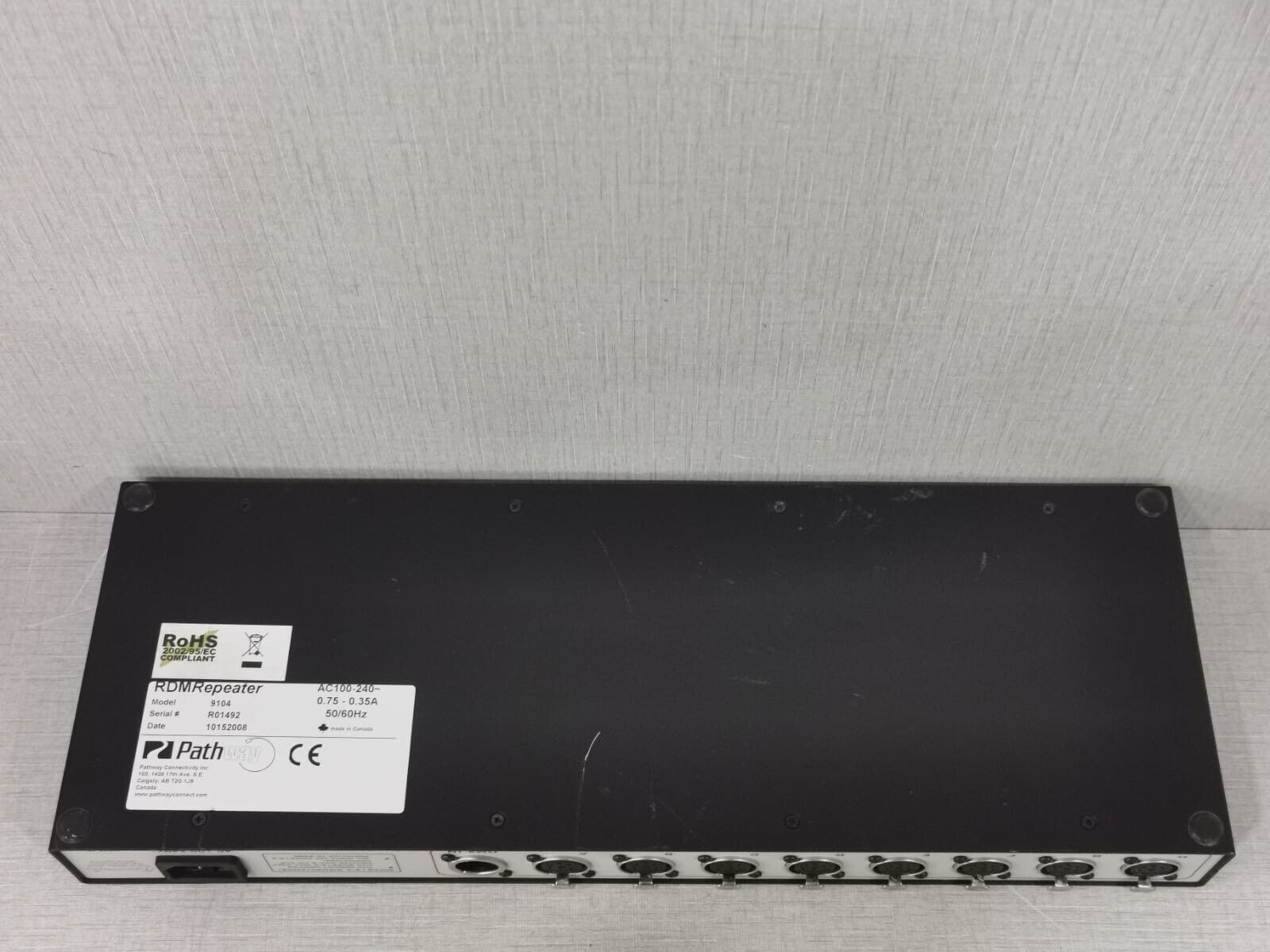 PATHWAY 9104 PATHWAY DMX REPEATER PRO 9104 RDM REPEATER AC100-240 _50/60Hz 8