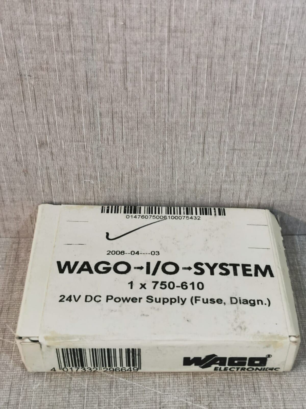WAGO 750-610 Wago 750-610 Power Supply 24VDC 5