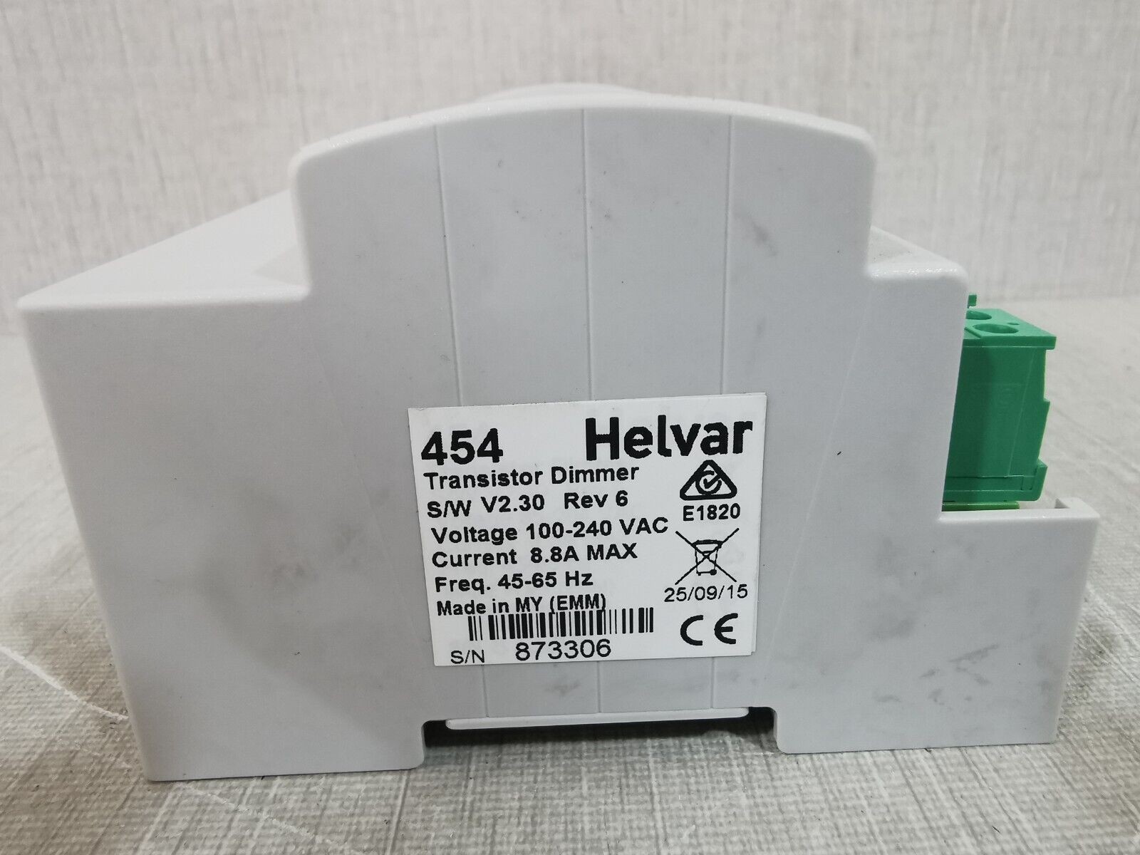 Helvar 454 Helvar 454 Transistor Dimmer 6