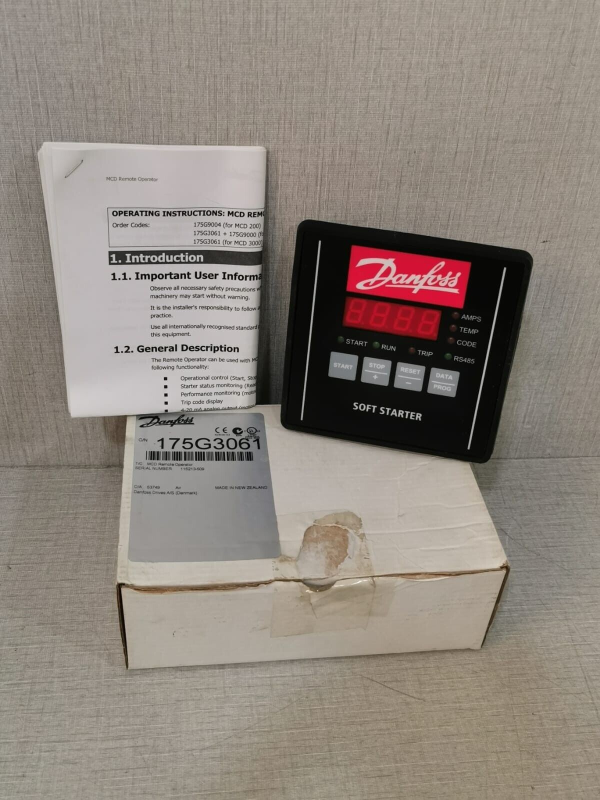 Danfoss 175G3061 DANFOSS 175G3061 Remote Operator DANFOSS DRIVES 1