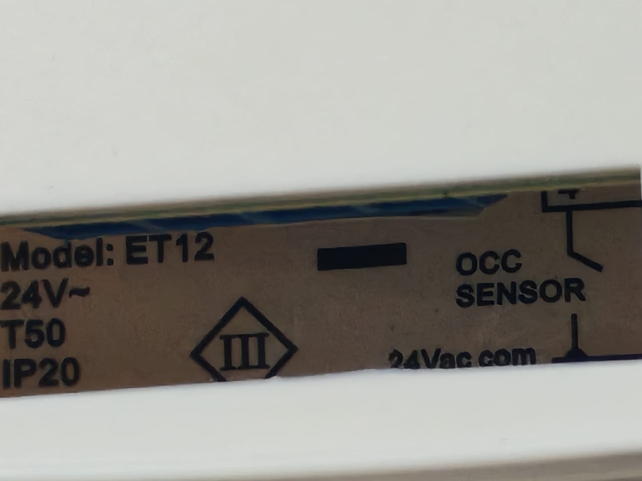 Johnson Controls ET12 Johnson Controls ET12 Thermostat 24Vac 9