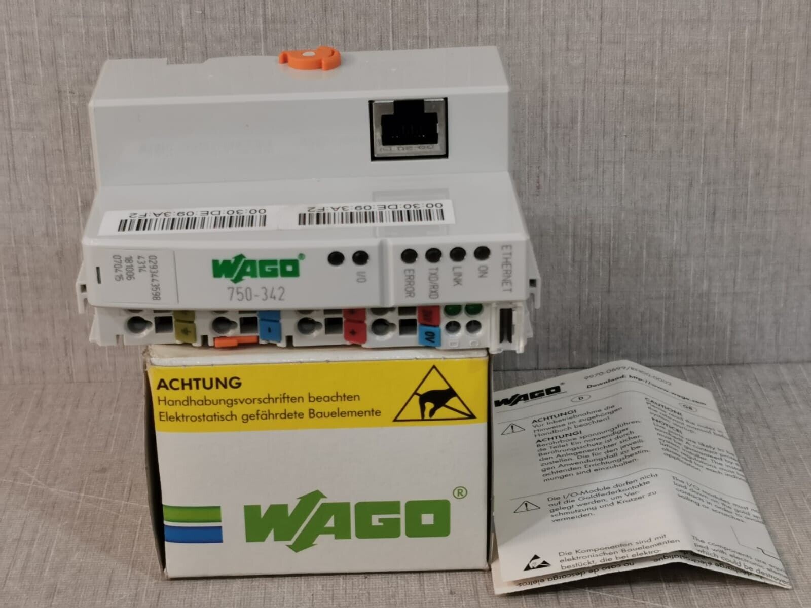 WAGO 750-342 WAGO 750-342 Ethernet Fieldbus Coupler 24vdc 1
