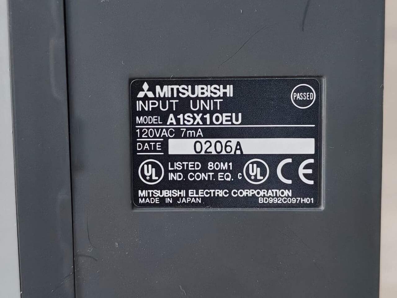 Mitsubishi Electric A1SX10EU Mitsubishi A1SX10EU Input Unit Module 8