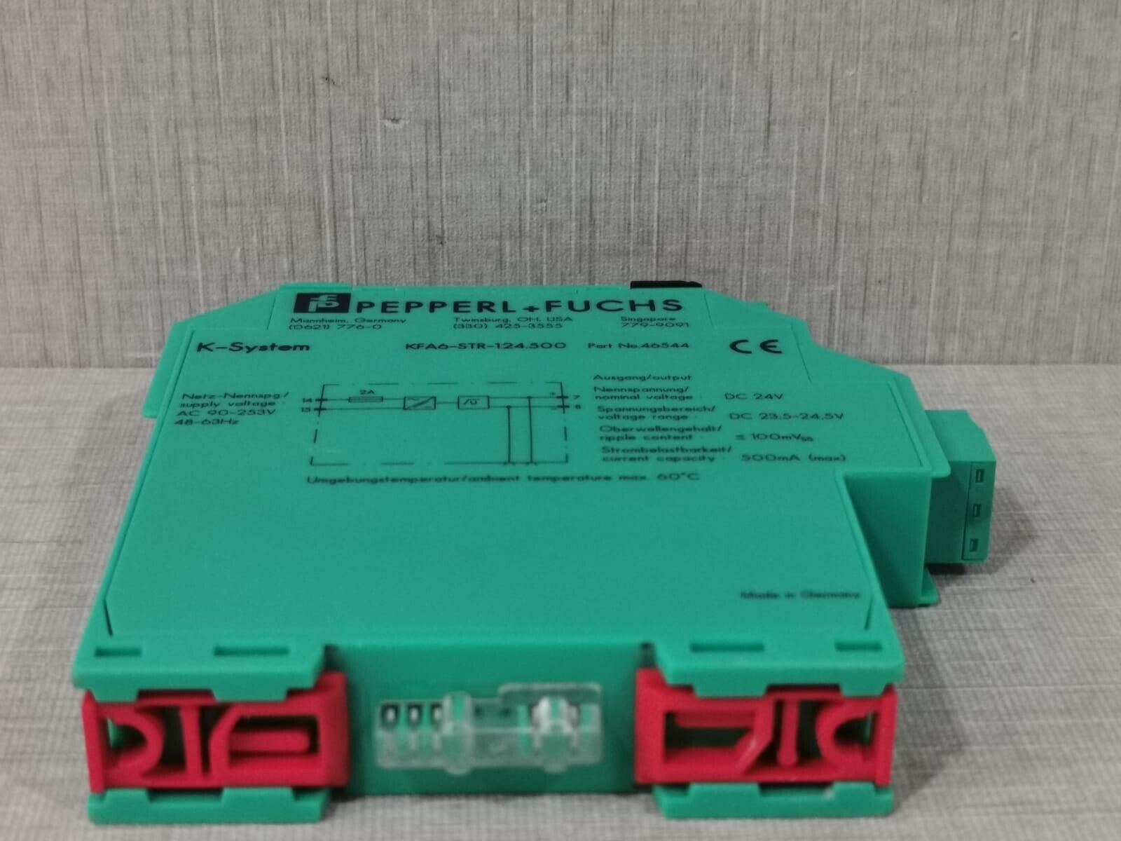 Pepperl+Fuchs KFA6-STR-1.24-500 PEPPERL+FUCHS KFA6-STR-1.24-500 K-System Power Supply 8