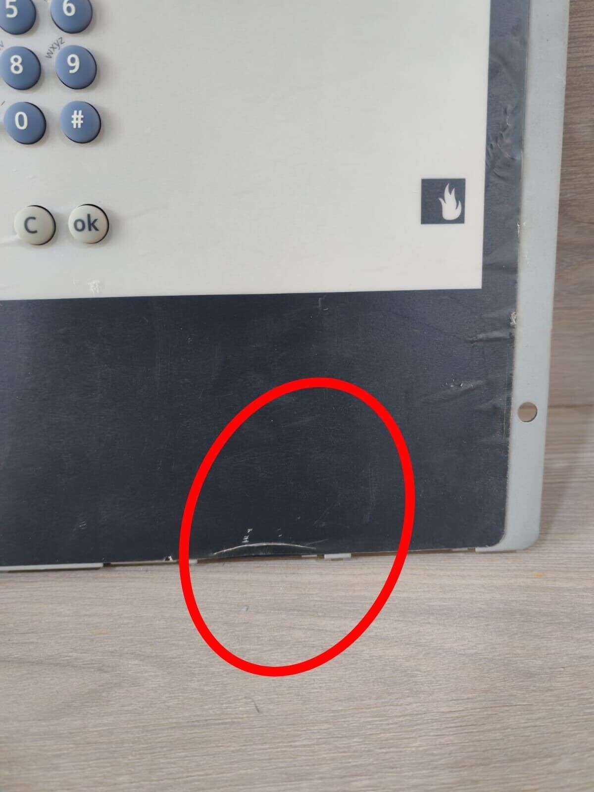 Siemens FCM2018-U3 SIEMENS FCM2018-U3 P/N S54400-C40-A2 FIRE ALARM OPERATOR INTERFACE PANEL 5