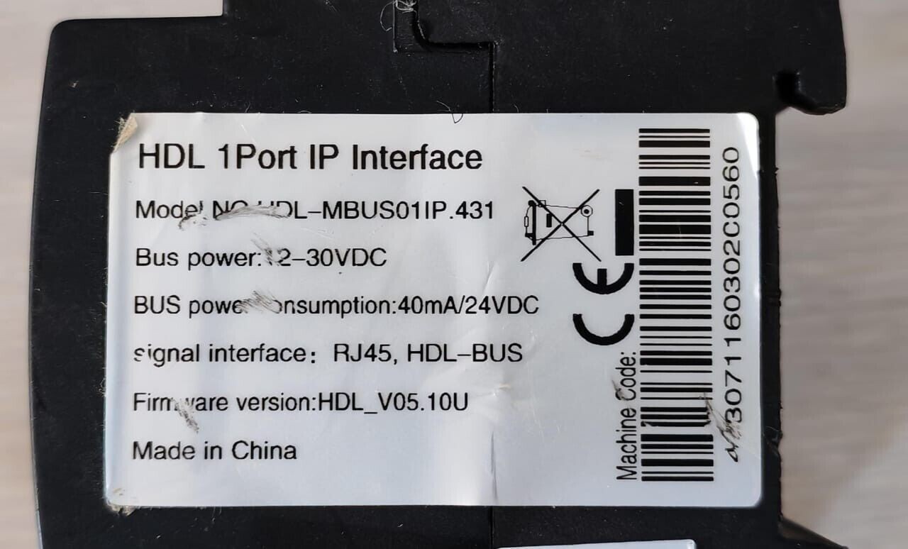 HDL MBUS01IP.431 HDL MBUS01IP.431 1PORT IP INTERFACE F/W HDL-V05.10U W/O ANY ACCS 5