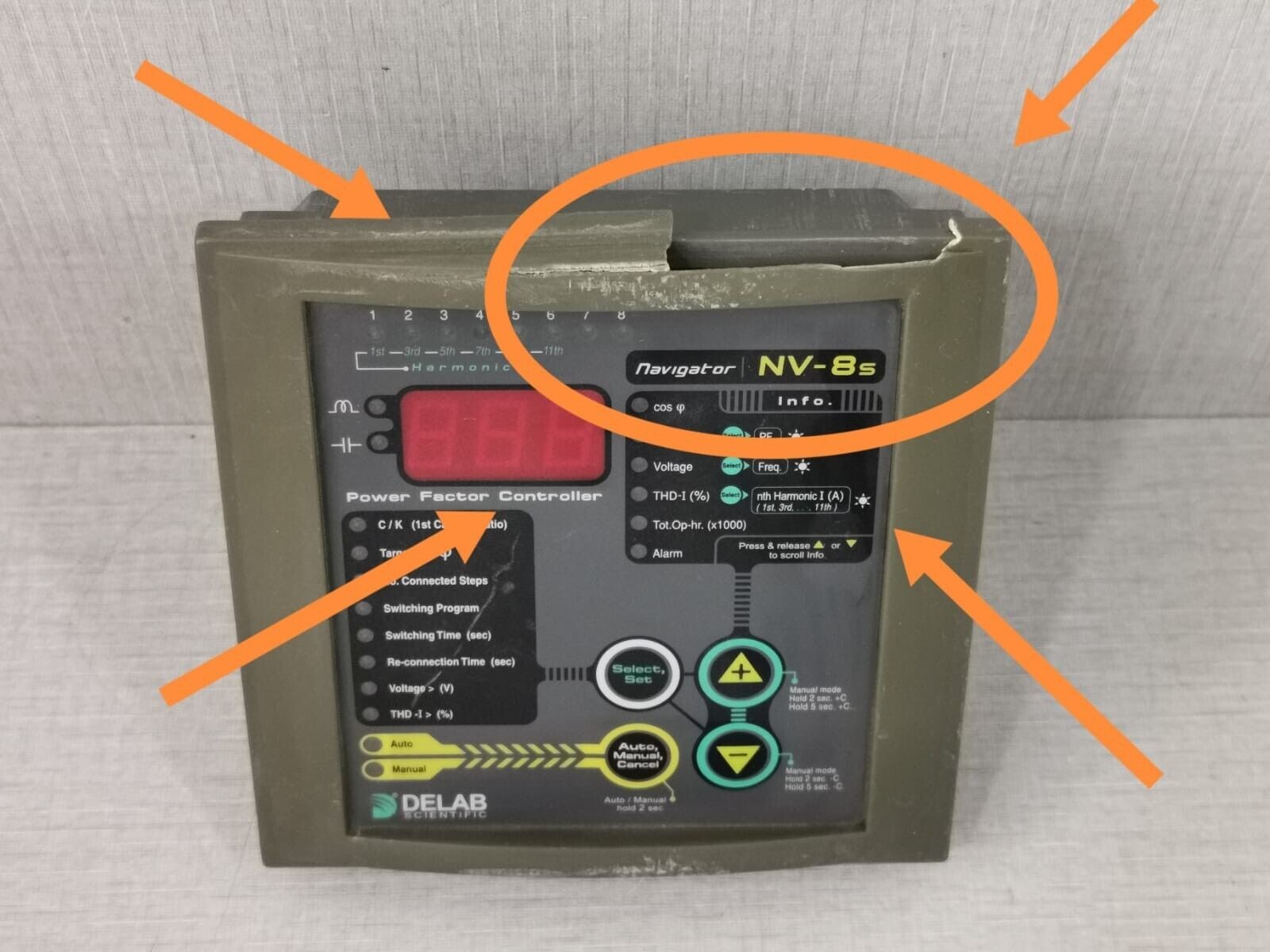 Delab NV-8S Delab NV-8S NAVIGATOR POWER FACTOR CONTROLLER-WITH PART 2