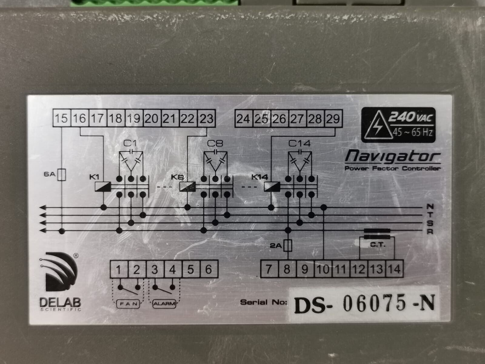 Delab NV-8S Delab NV-8S NAVIGATOR POWER FACTOR CONTROLLER-WITH PART 10