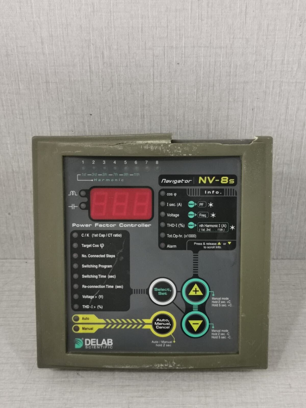 Delab NV-8S Delab NV-8S NAVIGATOR POWER FACTOR CONTROLLER-WITH PART 1