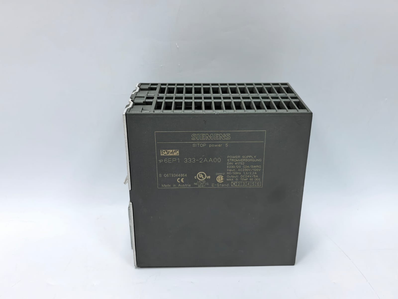 Siemens 6EP1333-2AA00 SIEMENS 6EP1333-2AA00 SITOP POWER 5 POWER SUPPLY 3