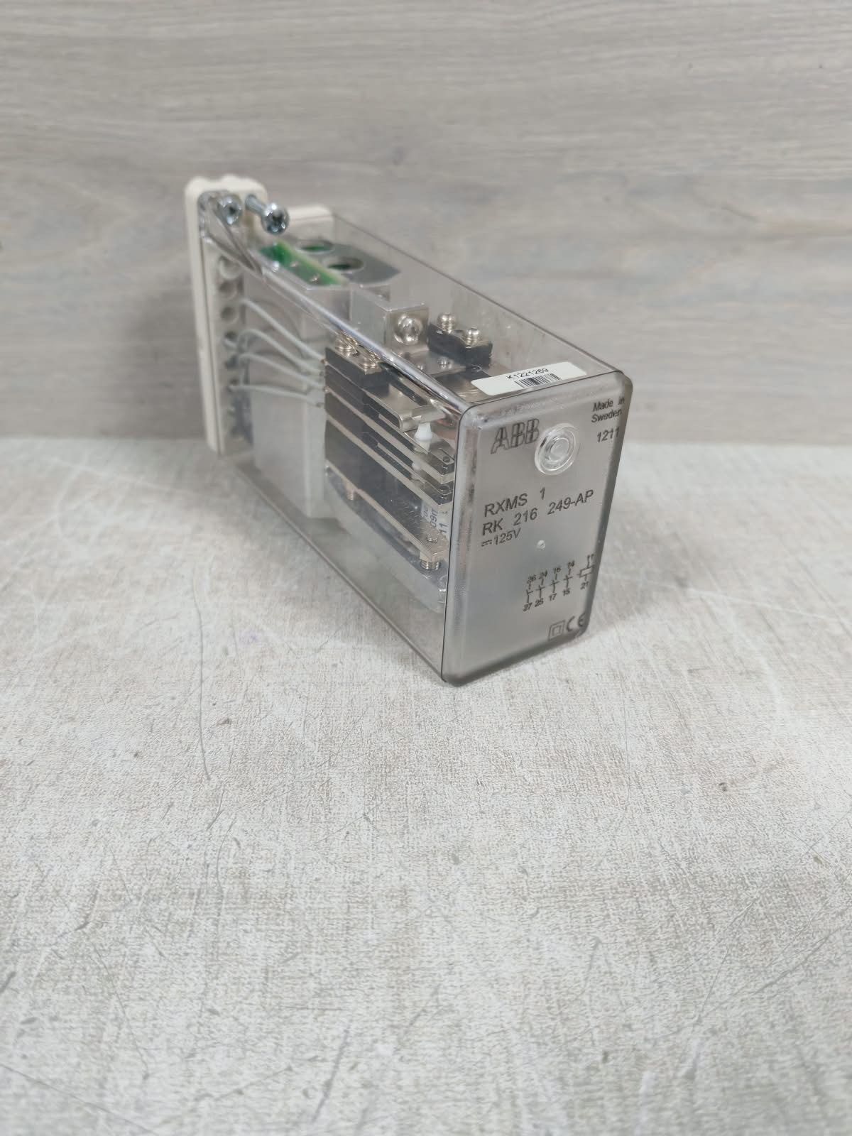 ABB RXMS 1 RK 216 249-AP ABB RXMS 1 RK 216 249-AP RELAY 125V 3